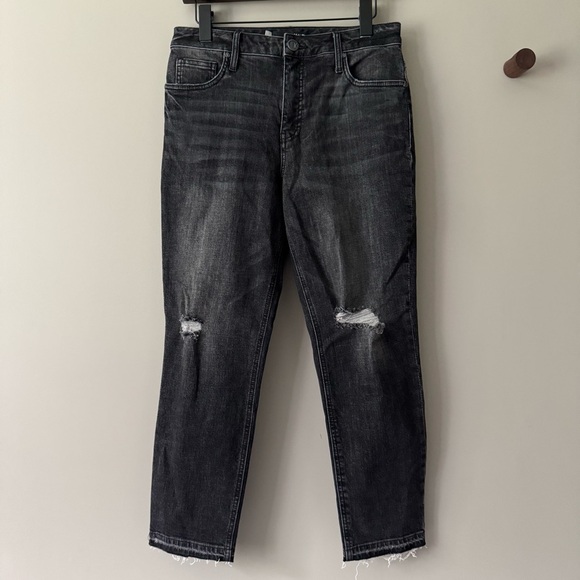 NWOT KUT FROM THE KLOTH RACHAEL HIGH RISE FAB AB MOM JEANS SIZE 4 - Picture 1 of 5